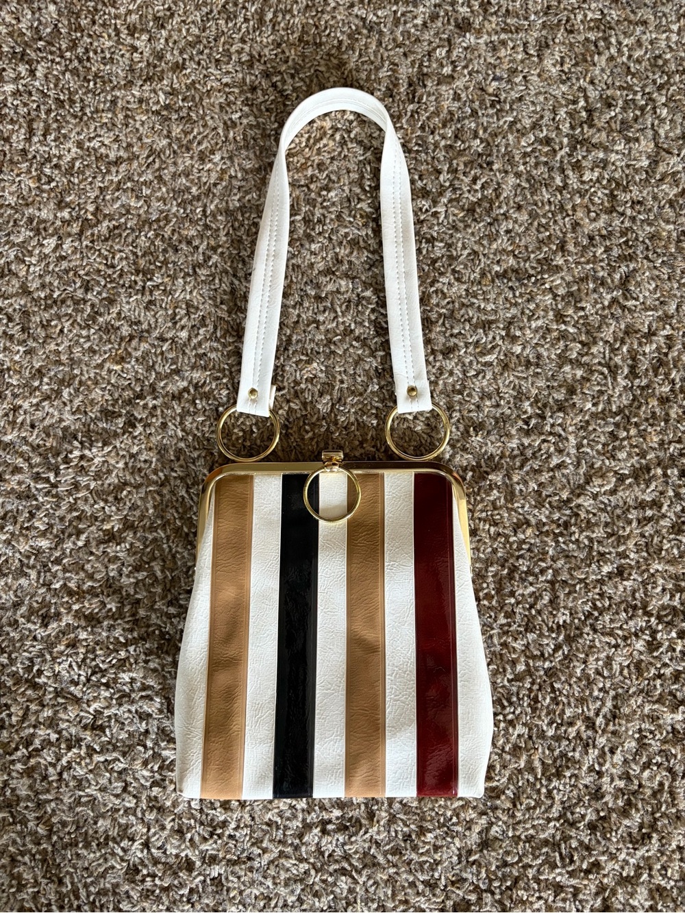 Vintage 1960’s Dover Striped Handbag